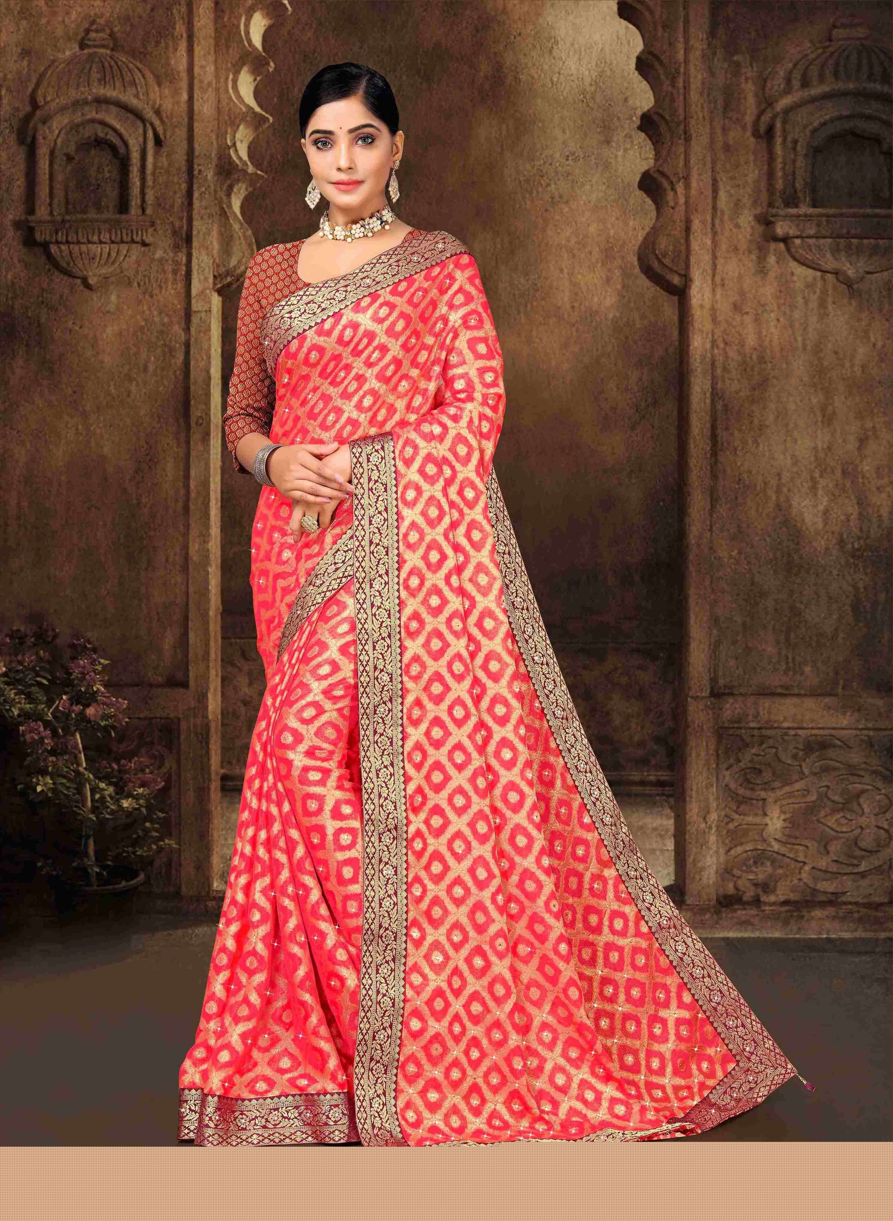 SHANKAR SUMAN BY INDIAN WOMEN 3237-A TO 3237-F SERIES INDIAN TRADITIONAL WEAR COLLECTION BEAUTIFUL STYLISH FANCY COLORFUL PARTY WEAR & OCCASIONAL WEAR BRASSO SAREES AT WHOLESALE PRICE