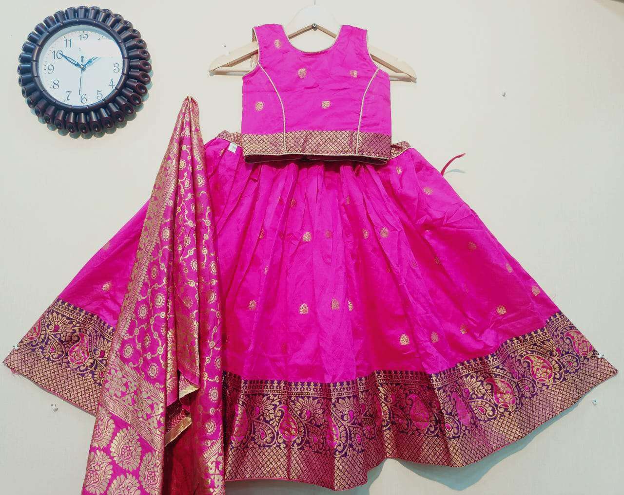 BANARASI KIDS LEHENGA BY FASHID WHOLESALE 201 TO 213 SERIES BEAUTIFUL COLORFUL FANCY WEDDING COLLECTION OCCASIONAL WEAR & PARTY WEAR BANARASI LEHENGAS AT WHOLESALE PRICE