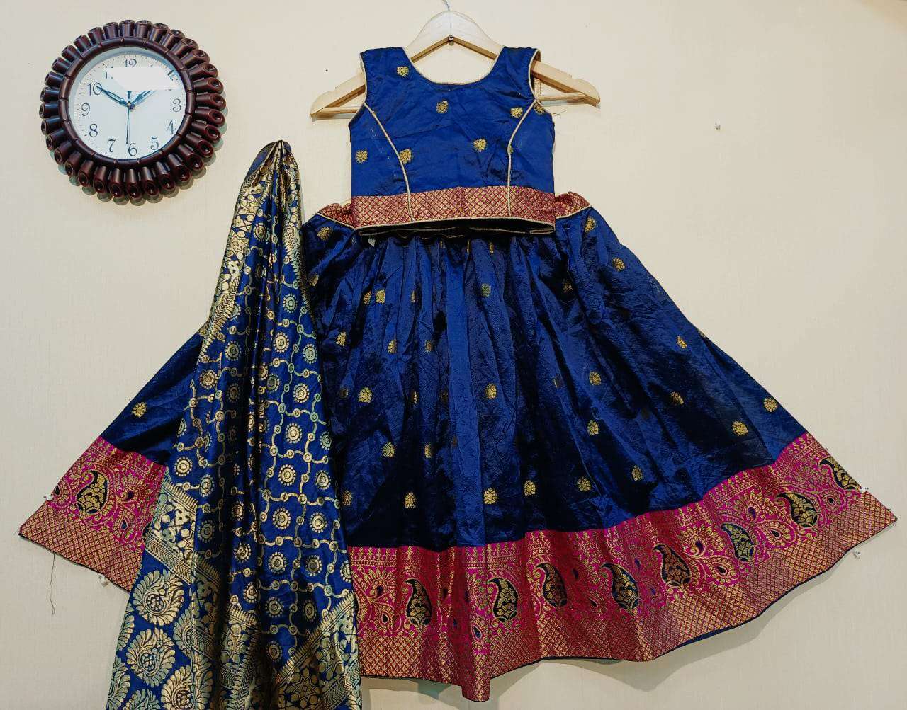 BANARASI KIDS LEHENGA BY FASHID WHOLESALE 201 TO 213 SERIES BEAUTIFUL COLORFUL FANCY WEDDING COLLECTION OCCASIONAL WEAR & PARTY WEAR BANARASI LEHENGAS AT WHOLESALE PRICE