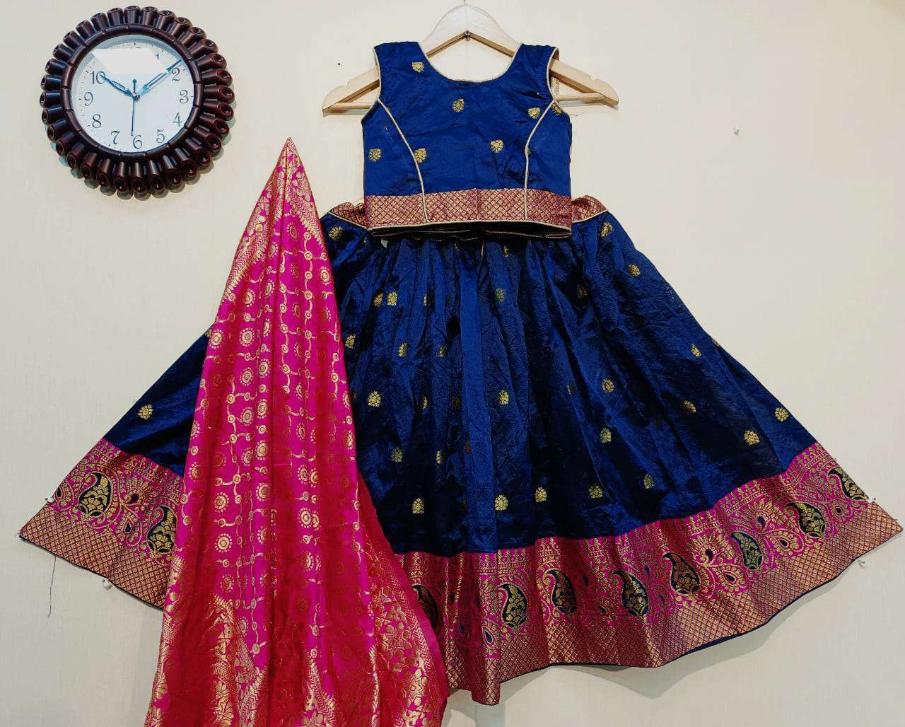 BANARASI KIDS LEHENGA BY FASHID WHOLESALE 201 TO 213 SERIES BEAUTIFUL COLORFUL FANCY WEDDING COLLECTION OCCASIONAL WEAR & PARTY WEAR BANARASI LEHENGAS AT WHOLESALE PRICE