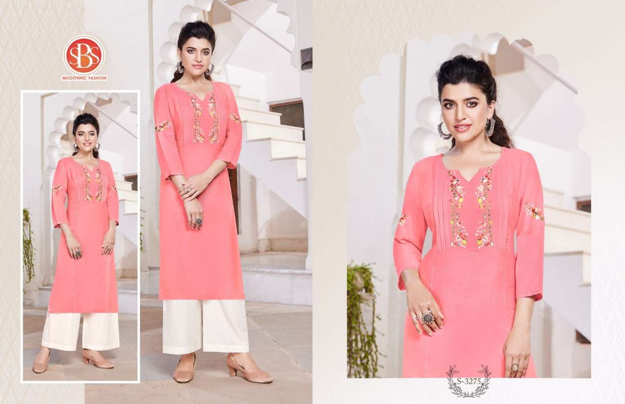 TULIP BY SBS 3271 TO 3276 SERIES DESIGNER STYLISH FANCY COLORFUL BEAUTIFUL PARTY WEAR & ETHNIC WEAR COLLECTION RAYON KURTIS AT WHOLESALE PRICE