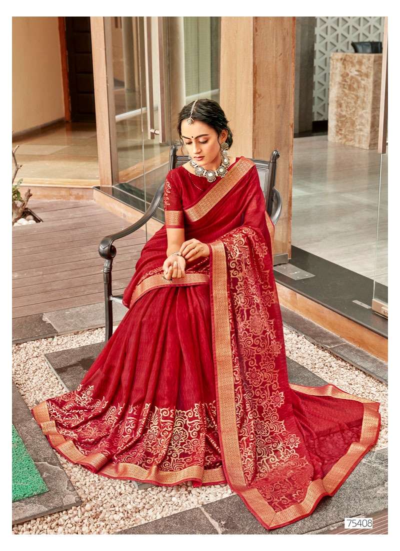 PARCHHAI VOL-2 BY ANTRA 75401 TO 75410 SEREIS INDIAN TRADITIONAL WEAR COLLECTION BEAUTIFUL STYLISH FANCY COLORFUL PARTY WEAR & OCCASIONAL WEAR FANCY MAZOR PRINT SAREES AT WHOLESALE PRICE