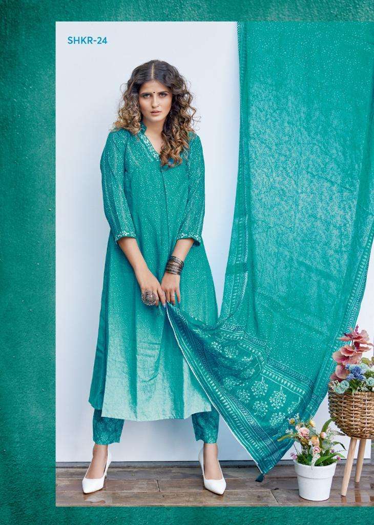 KORA BY SHICHI 20 TO 24 SERIES BEAUTIFUL SUITS COLORFUL STYLISH FANCY CASUAL WEAR & ETHNIC WEAR MUSLIN DIGITAL PRINT DRESSES AT WHOLESALE PRICE