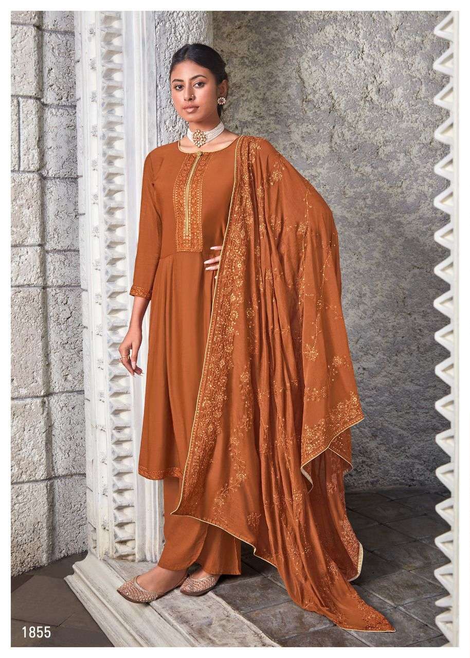 NAZARIYA VOL-4 BY BELA FASHION 1854 TO 1859 SERIES BEAUTIFUL STYLISH SHARARA SUITS FANCY COLORFUL CASUAL WEAR & ETHNIC WEAR & READY TO WEAR MUSLIN DRESSES AT WHOLESALE PRICE