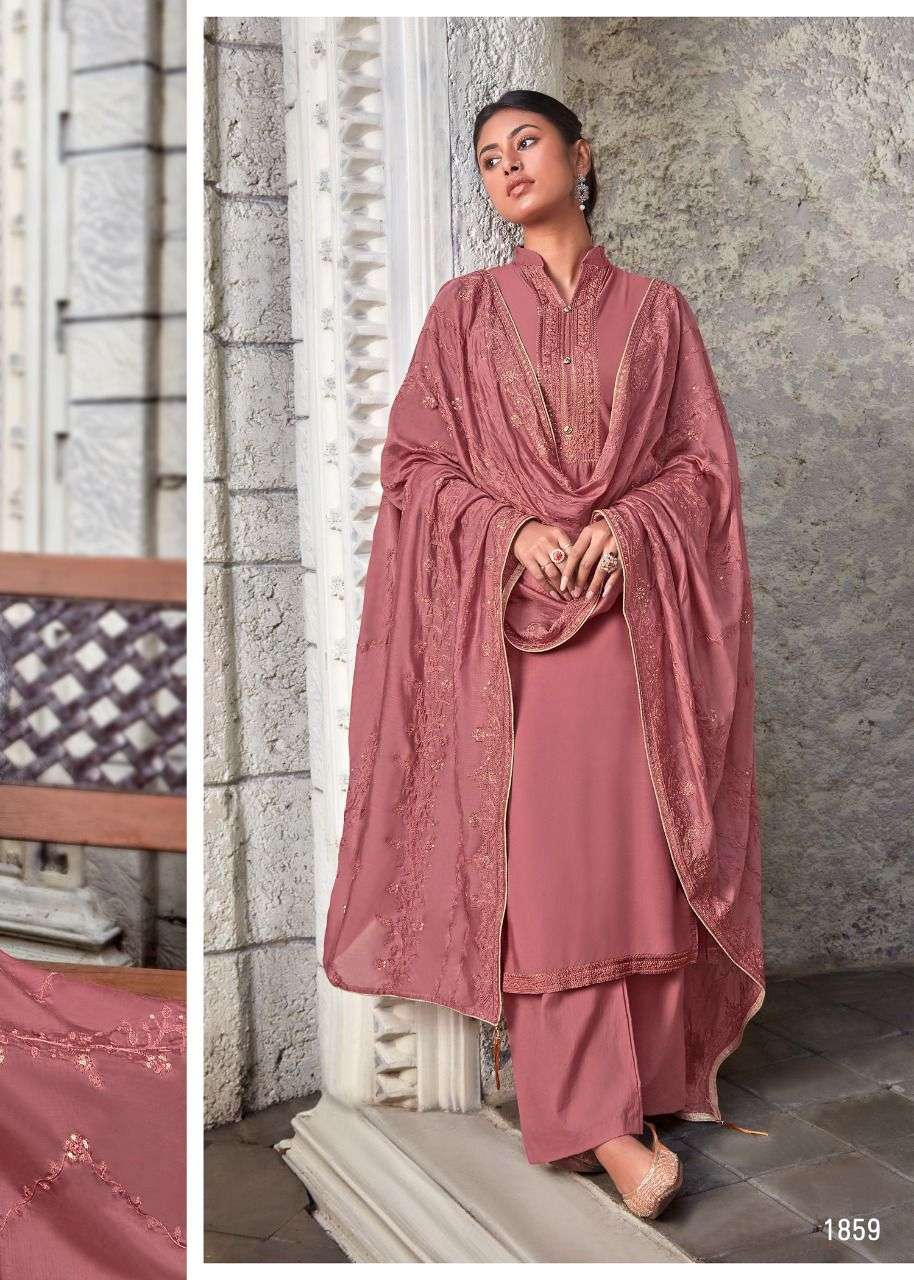 NAZARIYA VOL-4 BY BELA FASHION 1854 TO 1859 SERIES BEAUTIFUL STYLISH SHARARA SUITS FANCY COLORFUL CASUAL WEAR & ETHNIC WEAR & READY TO WEAR MUSLIN DRESSES AT WHOLESALE PRICE