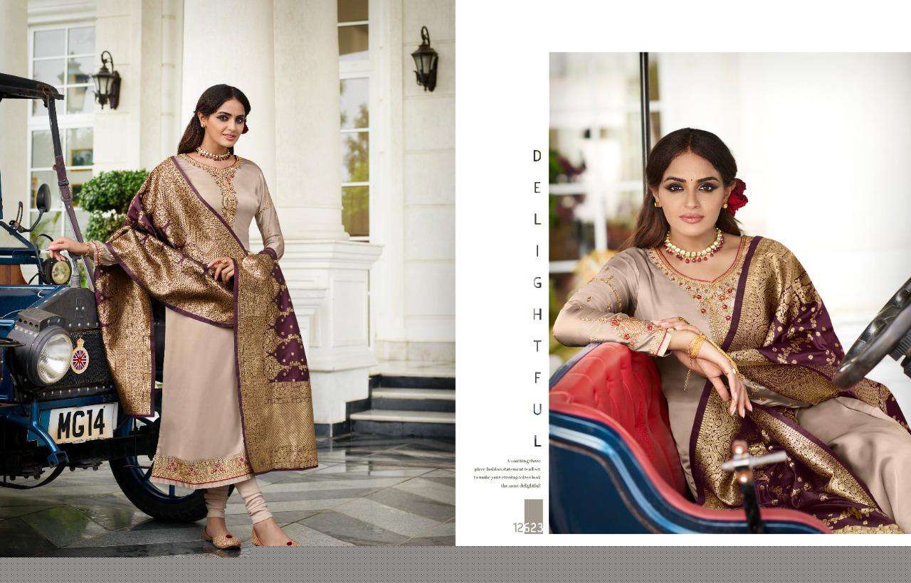 ZISA BANARASI VOL-11 BY MEERA TRENDZ 12621 TO 12621 SERIES BEAUTIFUL SUITS COLORFUL STYLISH FANCY CASUAL WEAR & ETHNIC WEAR FANCY DRESSES AT WHOLESALE PRICE