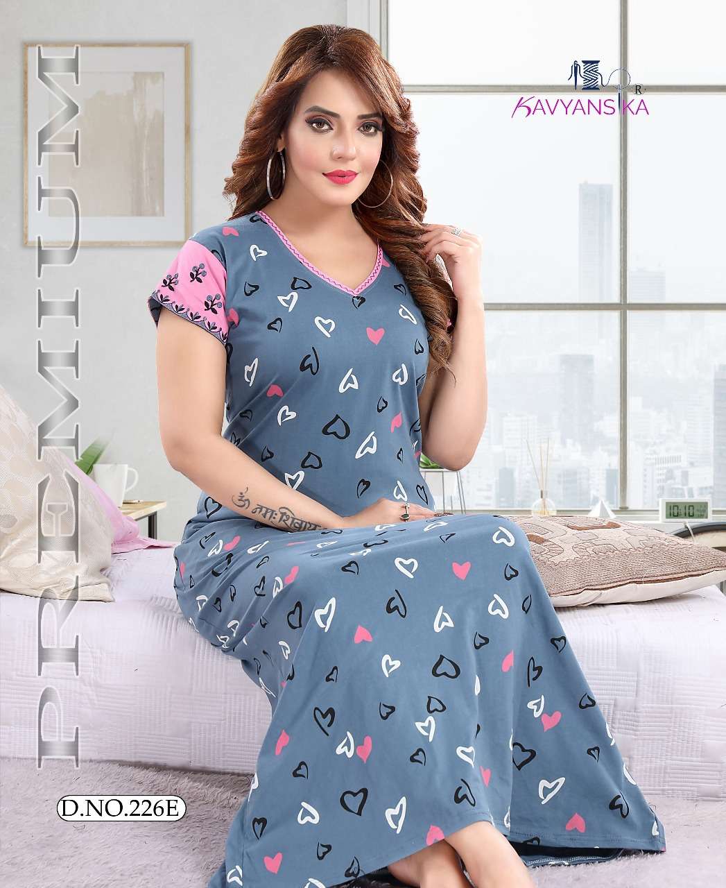 KAVYANSHIKA VOL-226 BY KAVYANSHIKA 226-A TO 226-F SERIES BEAUTIFUL STYLISH COLORFUL FANCY PARTY WEAR & ETHNIC WEAR & READY TO WEAR HOSIERY COTTON KURTIS AT WHOLESALE PRICE