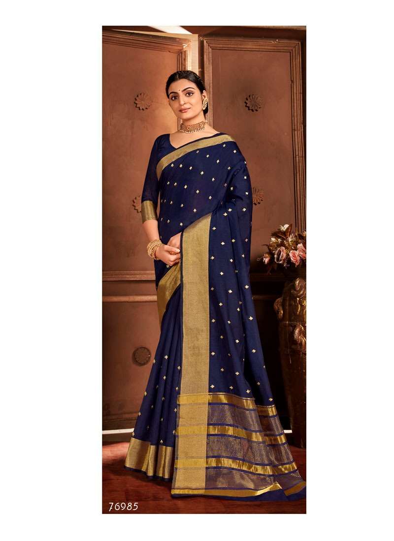CHANDRAMUKHI BY LIFESTYLE 76981 TO 76986 SERIES INDIAN TRADITIONAL WEAR COLLECTION BEAUTIFUL STYLISH FANCY COLORFUL PARTY WEAR & OCCASIONAL WEAR CHANDERI EMBROIDERED SAREES AT WHOLESALE PRICE