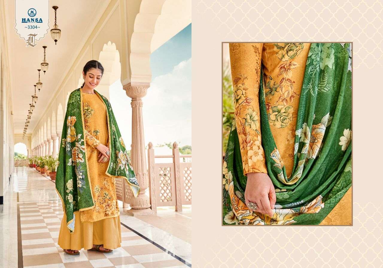 Makhmal By Hansa Prints 3301 To 3306 Series Beautiful Stylish Suits Fancy Colorful Casual Wear & Ethnic Wear & Ready To Wear Pashmina Digital Print With Hand Work Dresses At Wholesale Price