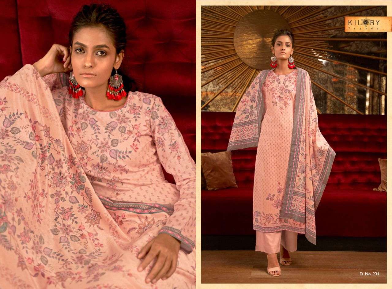 HIYA BY KILORY 231 TO 238 SERIES BEAUTIFUL SUITS COLORFUL STYLISH FANCY CASUAL WEAR & ETHNIC WEAR HEAVY PASHMINA PRINT DRESSES AT WHOLESALE PRICE