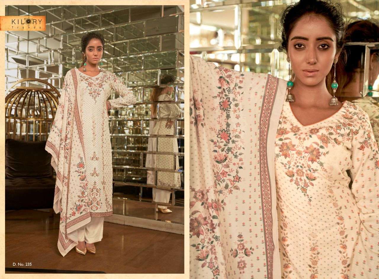 HIYA BY KILORY 231 TO 238 SERIES BEAUTIFUL SUITS COLORFUL STYLISH FANCY CASUAL WEAR & ETHNIC WEAR HEAVY PASHMINA PRINT DRESSES AT WHOLESALE PRICE