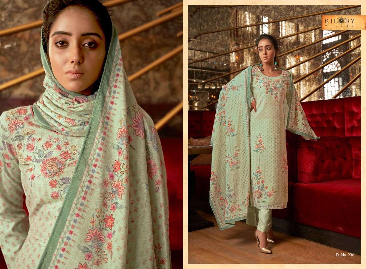 HIYA BY KILORY 231 TO 238 SERIES BEAUTIFUL SUITS COLORFUL STYLISH FANCY CASUAL WEAR & ETHNIC WEAR HEAVY PASHMINA PRINT DRESSES AT WHOLESALE PRICE