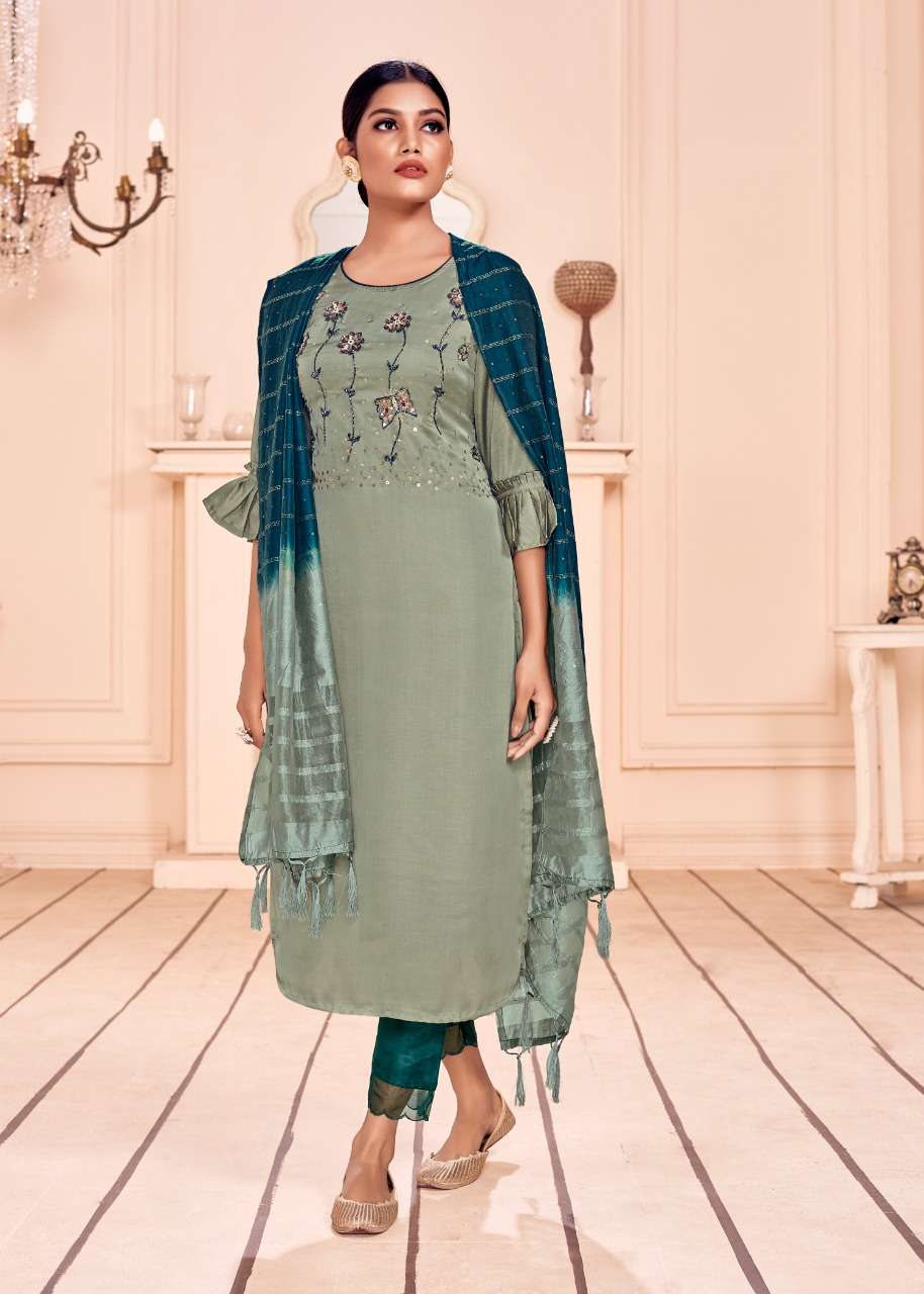 CELEBRATIONS BY ALISHKA FASHION 1001 TO 1006 SERIES BEAUTIFUL SUITS COLORFUL STYLISH FANCY CASUAL WEAR & ETHNIC WEAR SILK DRESSES AT WHOLESALE PRICE