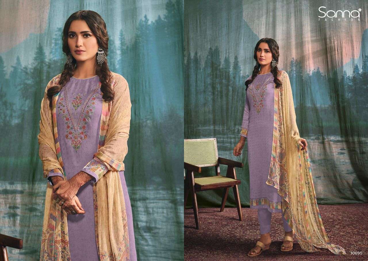 ELISA BY SANNA FASHION 10089 TO 10098 SERIES BEAUTIFUL STYLISH SUITS FANCY COLORFUL CASUAL WEAR & ETHNIC WEAR & READY TO WEAR PURE PASHMINA PRINT DRESSES AT WHOLESALE PRICE