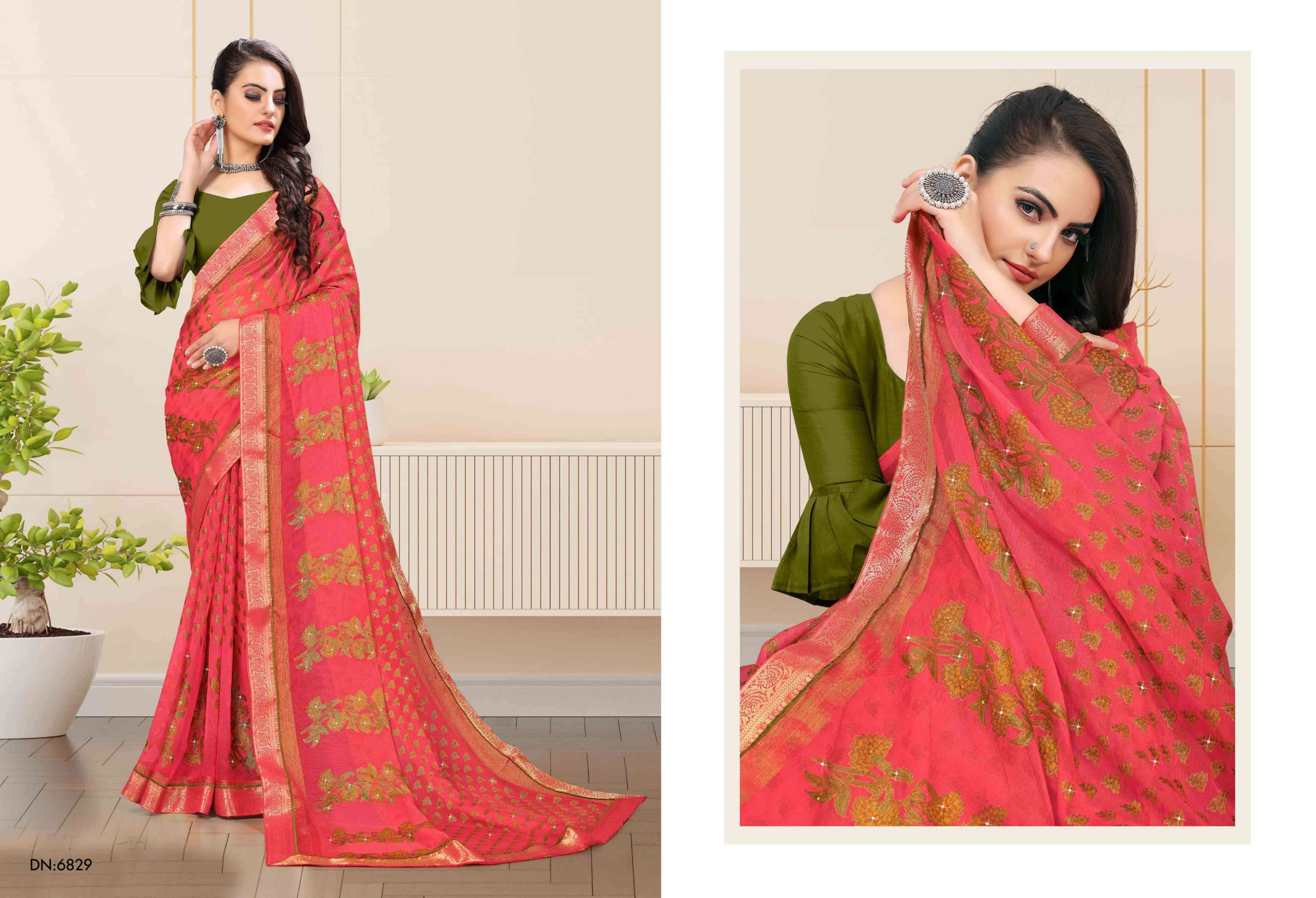 NEELKANTH VOL-3 BY BARGAD INDIAN TRADITIONAL WEAR COLLECTION BEAUTIFUL STYLISH FANCY COLORFUL PARTY WEAR & OCCASIONAL WEAR BRASSO SAREES AT WHOLESALE PRICE