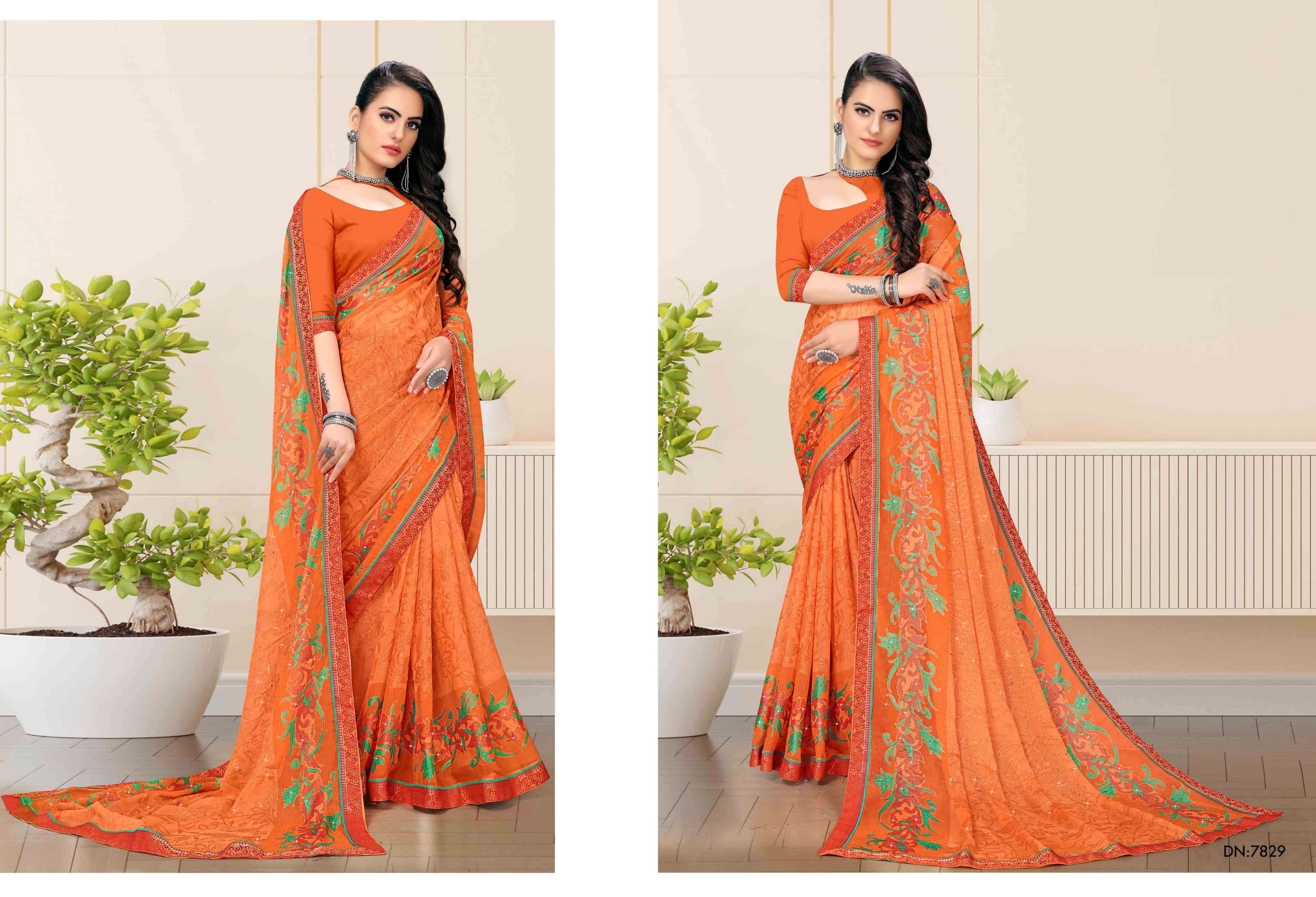 NEELKANTH VOL-3 BY BARGAD INDIAN TRADITIONAL WEAR COLLECTION BEAUTIFUL STYLISH FANCY COLORFUL PARTY WEAR & OCCASIONAL WEAR BRASSO SAREES AT WHOLESALE PRICE