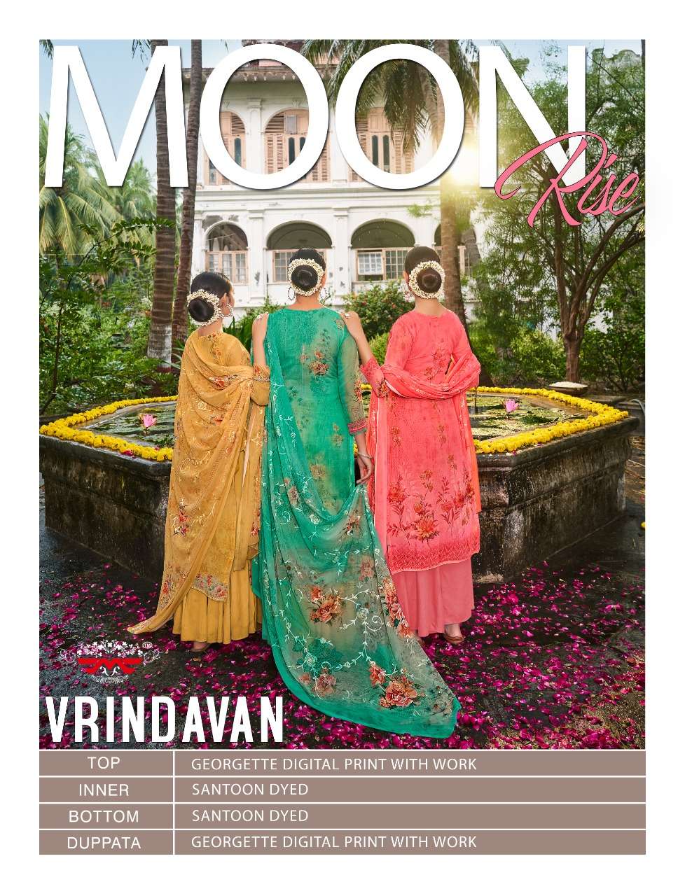 Vrindavan By Mayur Fabrics 4701 To 4708 Series Beautiful Stylish Sharara Suits Fancy Colorful Casual Wear & Ethnic Wear & Ready To Wear Georgette Digital Printed Dresses At Wholesale Price