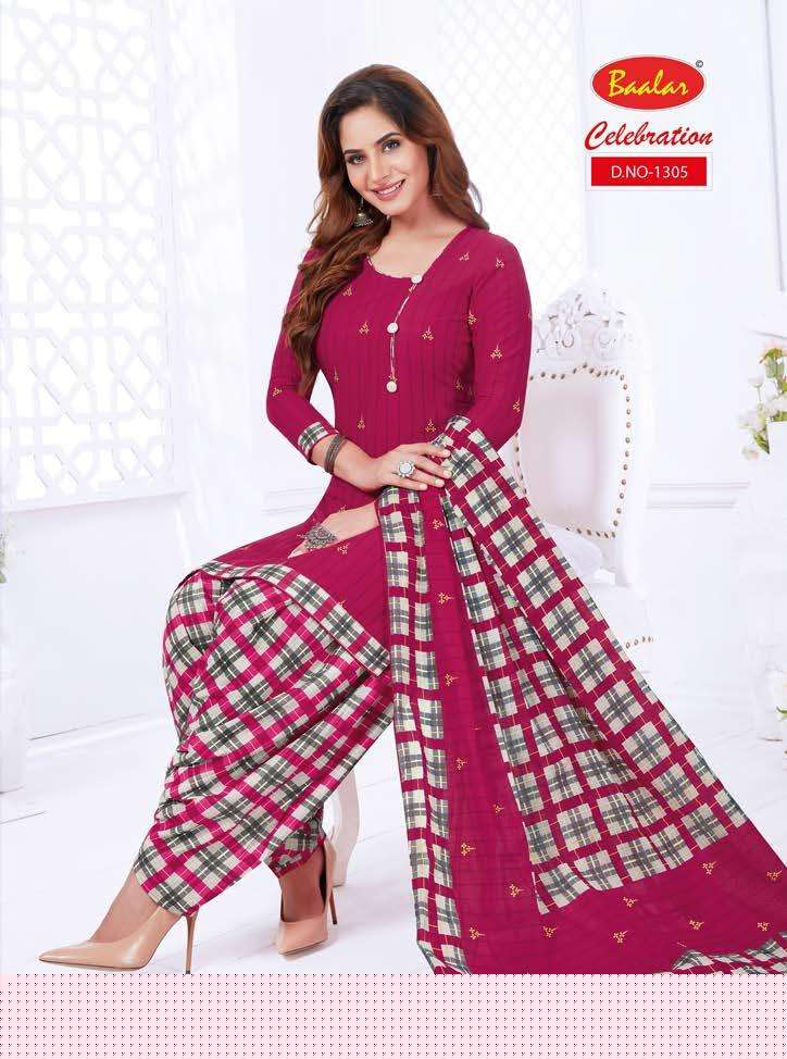CELEBRATION REMIX VOL-3 BY BAALAR BEAUTIFUL STYLISH SUITS FANCY COLORFUL CASUAL WEAR & ETHNIC WEAR & READY TO WEAR PURE COTTON PRINTED DRESSES AT WHOLESALE PRICE