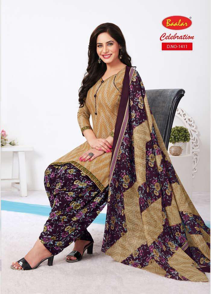 CELEBRATION REMIX VOL-3 BY BAALAR BEAUTIFUL STYLISH SUITS FANCY COLORFUL CASUAL WEAR & ETHNIC WEAR & READY TO WEAR PURE COTTON PRINTED DRESSES AT WHOLESALE PRICE