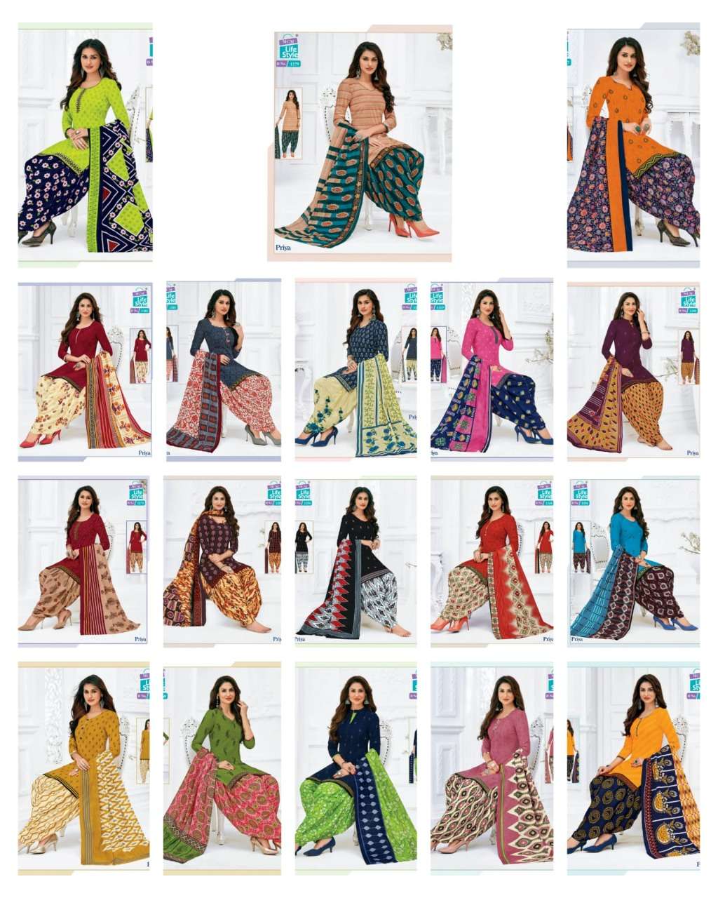 PRIYA VOL-12 NX BY MCM LIFESTYLE BEAUTIFUL SUITS COLORFUL STYLISH FANCY CASUAL WEAR & ETHNIC WEAR COTTON DRESSES AT WHOLESALE PRICE