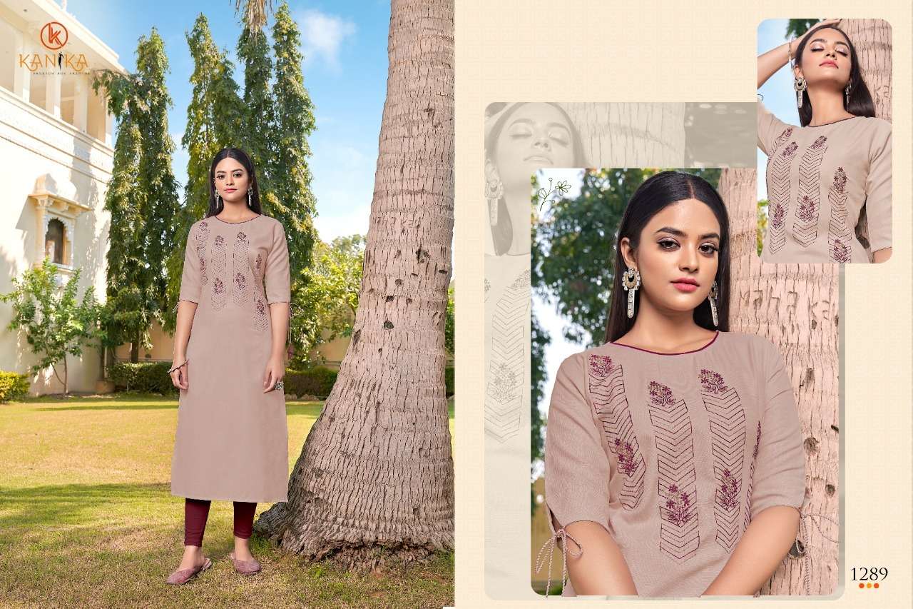 ADITI VOL-11 BY KANIKA 1283 TO 1292 SERIES DESIGNER STYLISH FANCY COLORFUL BEAUTIFUL PARTY WEAR & ETHNIC WEAR COLLECTION RUBY SILK EMBROIDERED KURTIS AT WHOLESALE PRICE