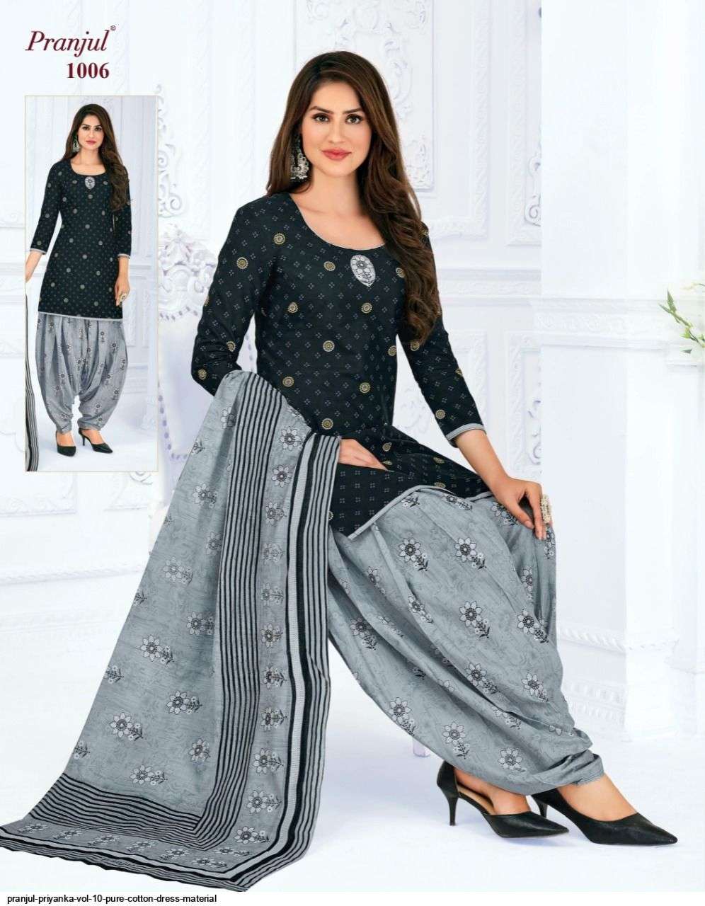 PRIYANKA VOL-10 BY PRANJUL 1001 TO 1040 SERIES BEAUTIFUL SUITS STYLISH FANCY COLORFUL CASUAL WEAR & ETHNIC WEAR PURE COTTON PRINTED DRESSES AT WHOLESALE PRICE