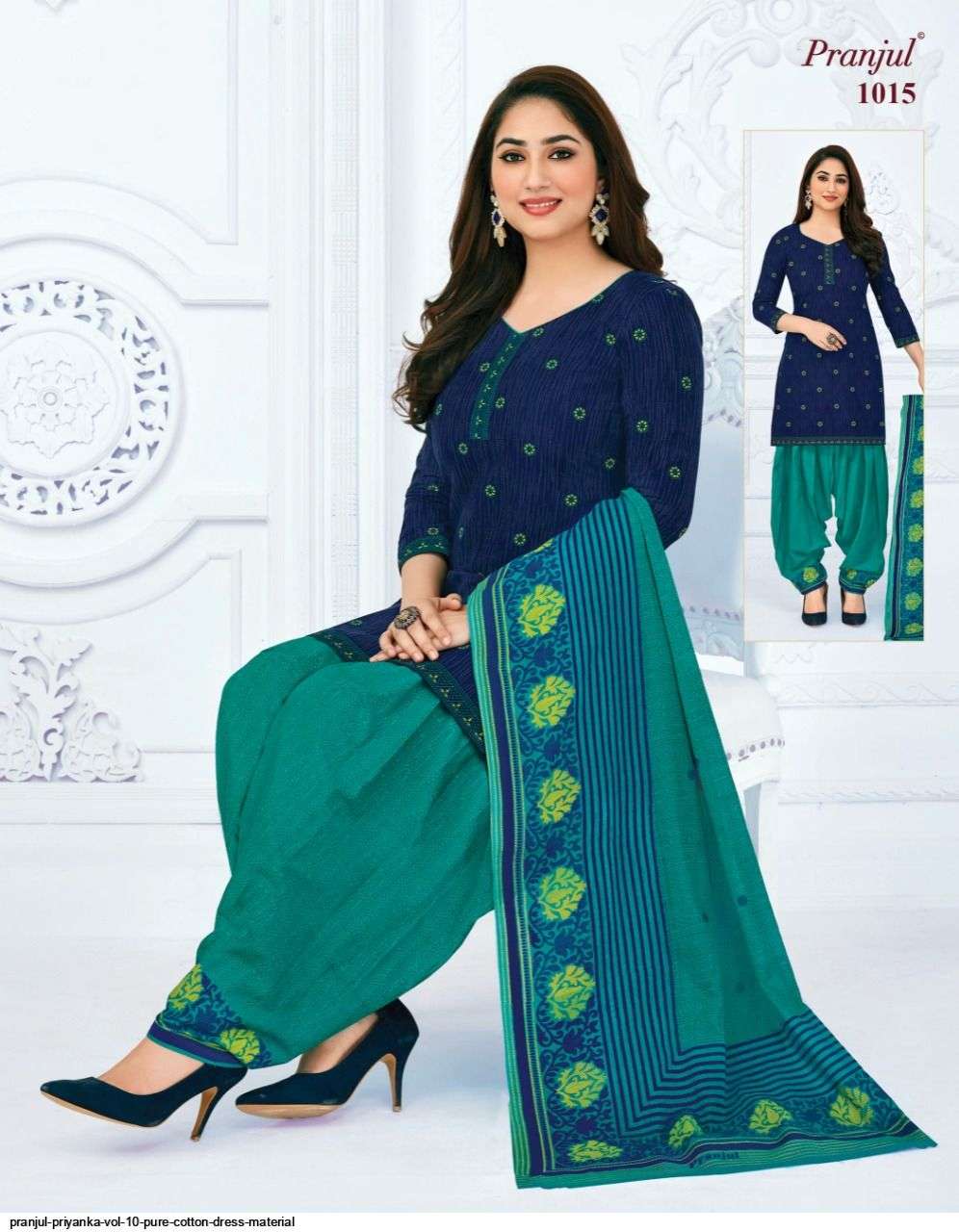 PRIYANKA VOL-10 BY PRANJUL 1001 TO 1040 SERIES BEAUTIFUL SUITS STYLISH FANCY COLORFUL CASUAL WEAR & ETHNIC WEAR PURE COTTON PRINTED DRESSES AT WHOLESALE PRICE