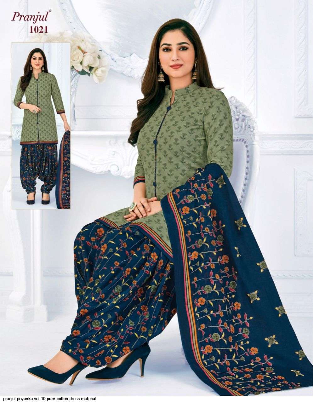 PRIYANKA VOL-10 BY PRANJUL 1001 TO 1040 SERIES BEAUTIFUL SUITS STYLISH FANCY COLORFUL CASUAL WEAR & ETHNIC WEAR PURE COTTON PRINTED DRESSES AT WHOLESALE PRICE