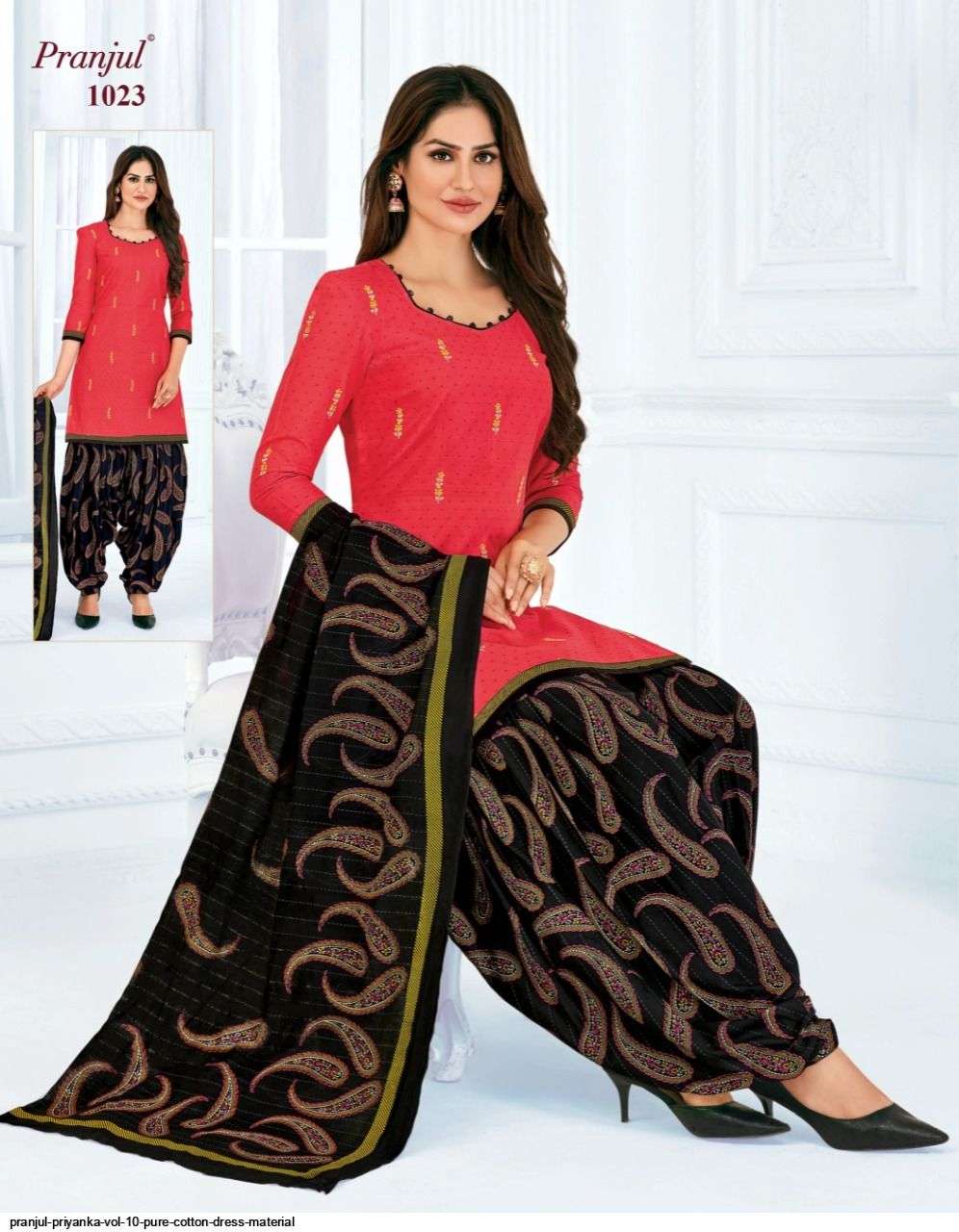 PRIYANKA VOL-10 BY PRANJUL 1001 TO 1040 SERIES BEAUTIFUL SUITS STYLISH FANCY COLORFUL CASUAL WEAR & ETHNIC WEAR PURE COTTON PRINTED DRESSES AT WHOLESALE PRICE