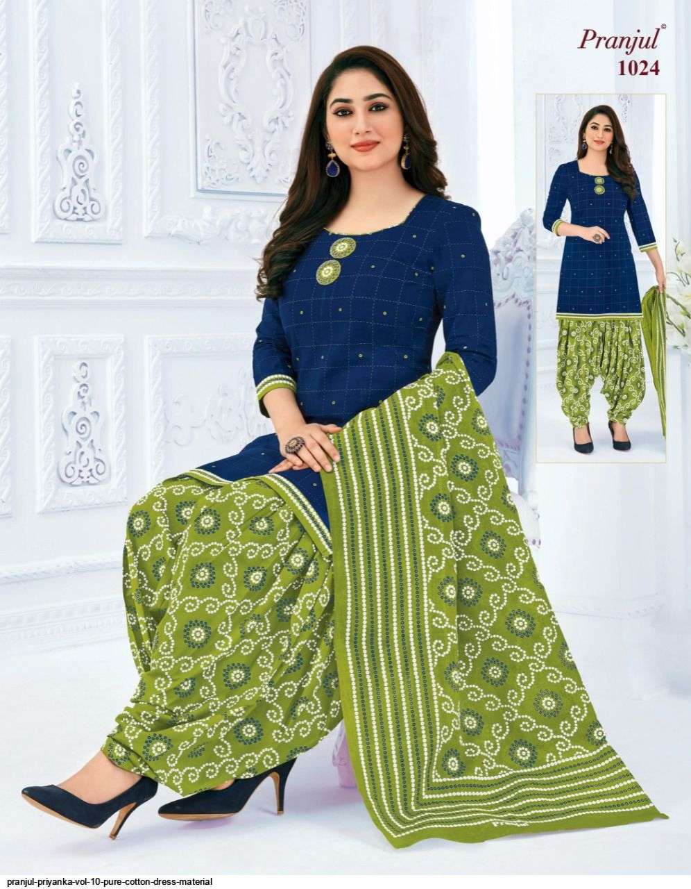PRIYANKA VOL-10 BY PRANJUL 1001 TO 1040 SERIES BEAUTIFUL SUITS STYLISH FANCY COLORFUL CASUAL WEAR & ETHNIC WEAR PURE COTTON PRINTED DRESSES AT WHOLESALE PRICE