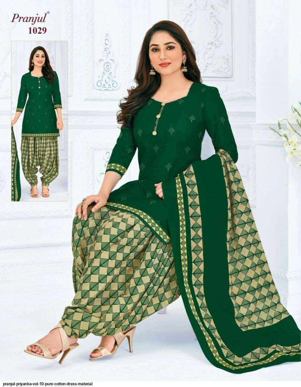 PRIYANKA VOL-10 BY PRANJUL 1001 TO 1040 SERIES BEAUTIFUL SUITS STYLISH FANCY COLORFUL CASUAL WEAR & ETHNIC WEAR PURE COTTON PRINTED DRESSES AT WHOLESALE PRICE