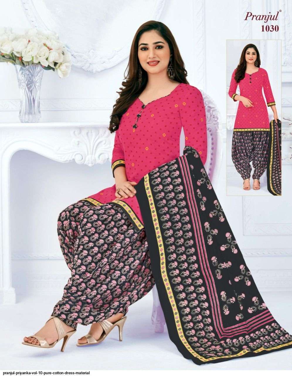PRIYANKA VOL-10 BY PRANJUL 1001 TO 1040 SERIES BEAUTIFUL SUITS STYLISH FANCY COLORFUL CASUAL WEAR & ETHNIC WEAR PURE COTTON PRINTED DRESSES AT WHOLESALE PRICE