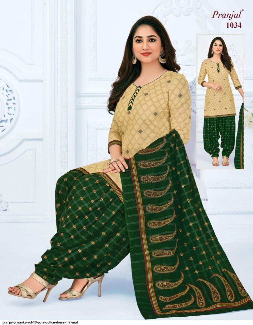 PRIYANKA VOL-10 BY PRANJUL 1001 TO 1040 SERIES BEAUTIFUL SUITS STYLISH FANCY COLORFUL CASUAL WEAR & ETHNIC WEAR PURE COTTON PRINTED DRESSES AT WHOLESALE PRICE