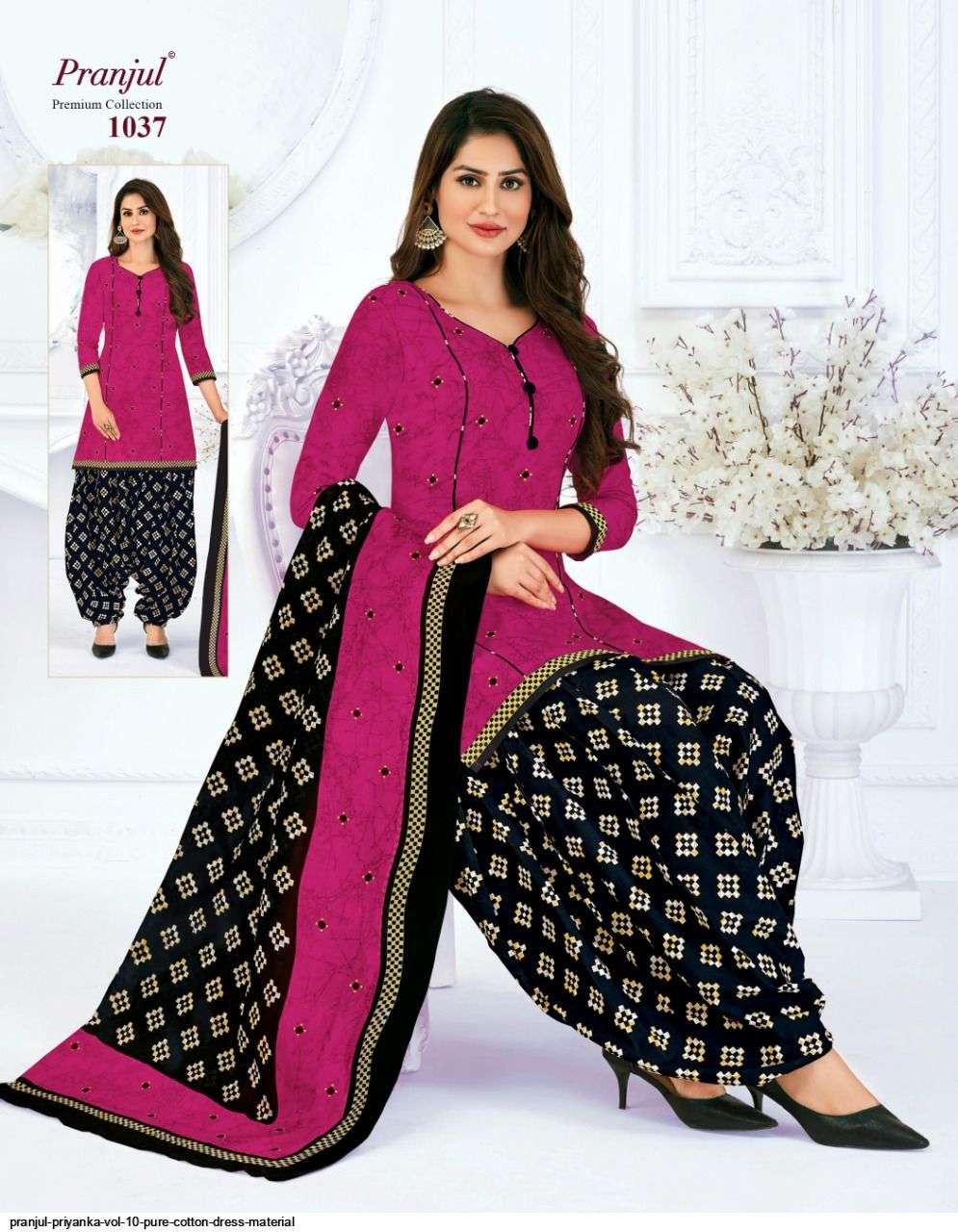 PRIYANKA VOL-10 BY PRANJUL 1001 TO 1040 SERIES BEAUTIFUL SUITS STYLISH FANCY COLORFUL CASUAL WEAR & ETHNIC WEAR PURE COTTON PRINTED DRESSES AT WHOLESALE PRICE