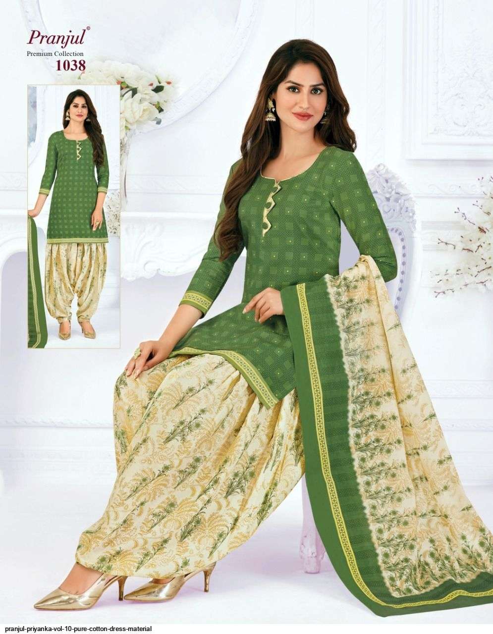 PRIYANKA VOL-10 BY PRANJUL 1001 TO 1040 SERIES BEAUTIFUL SUITS STYLISH FANCY COLORFUL CASUAL WEAR & ETHNIC WEAR PURE COTTON PRINTED DRESSES AT WHOLESALE PRICE
