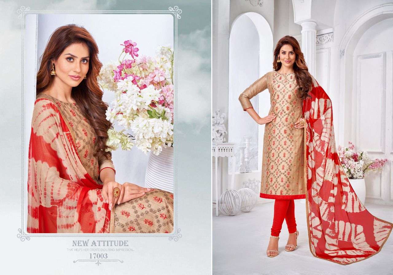 AUTOGRAPH VOL-17 BY SHAGUN LIFESTYLE 17001 TO 17012 SERIES BEAUTIFUL STYLISH SHARARA SUITS FANCY COLORFUL CASUAL WEAR & ETHNIC WEAR & READY TO WEAR SLUB WITH WORK DRESSES AT WHOLESALE PRICE