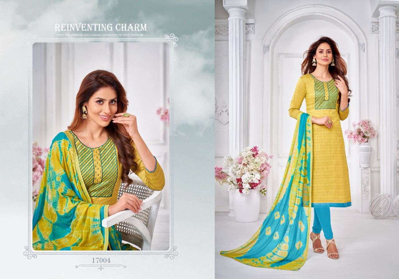 AUTOGRAPH VOL-17 BY SHAGUN LIFESTYLE 17001 TO 17012 SERIES BEAUTIFUL STYLISH SHARARA SUITS FANCY COLORFUL CASUAL WEAR & ETHNIC WEAR & READY TO WEAR SLUB WITH WORK DRESSES AT WHOLESALE PRICE