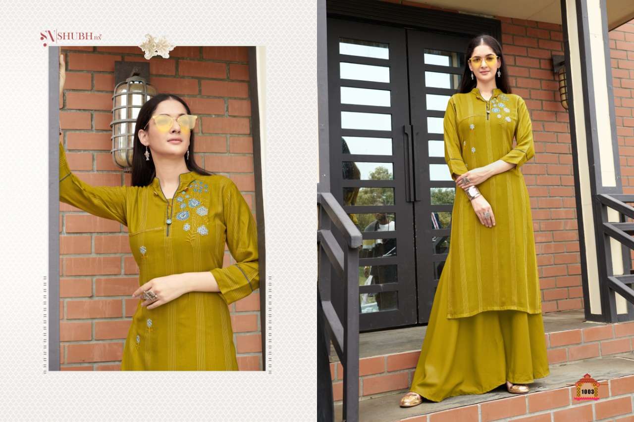 ANAMIKA BY SHUBH NX 1001 TO 1006 SERIES DESIGNER STYLISH FANCY COLORFUL BEAUTIFUL PARTY WEAR & ETHNIC WEAR COLLECTION RAYON WITH WORK KURTIS AT WHOLESALE PRICE