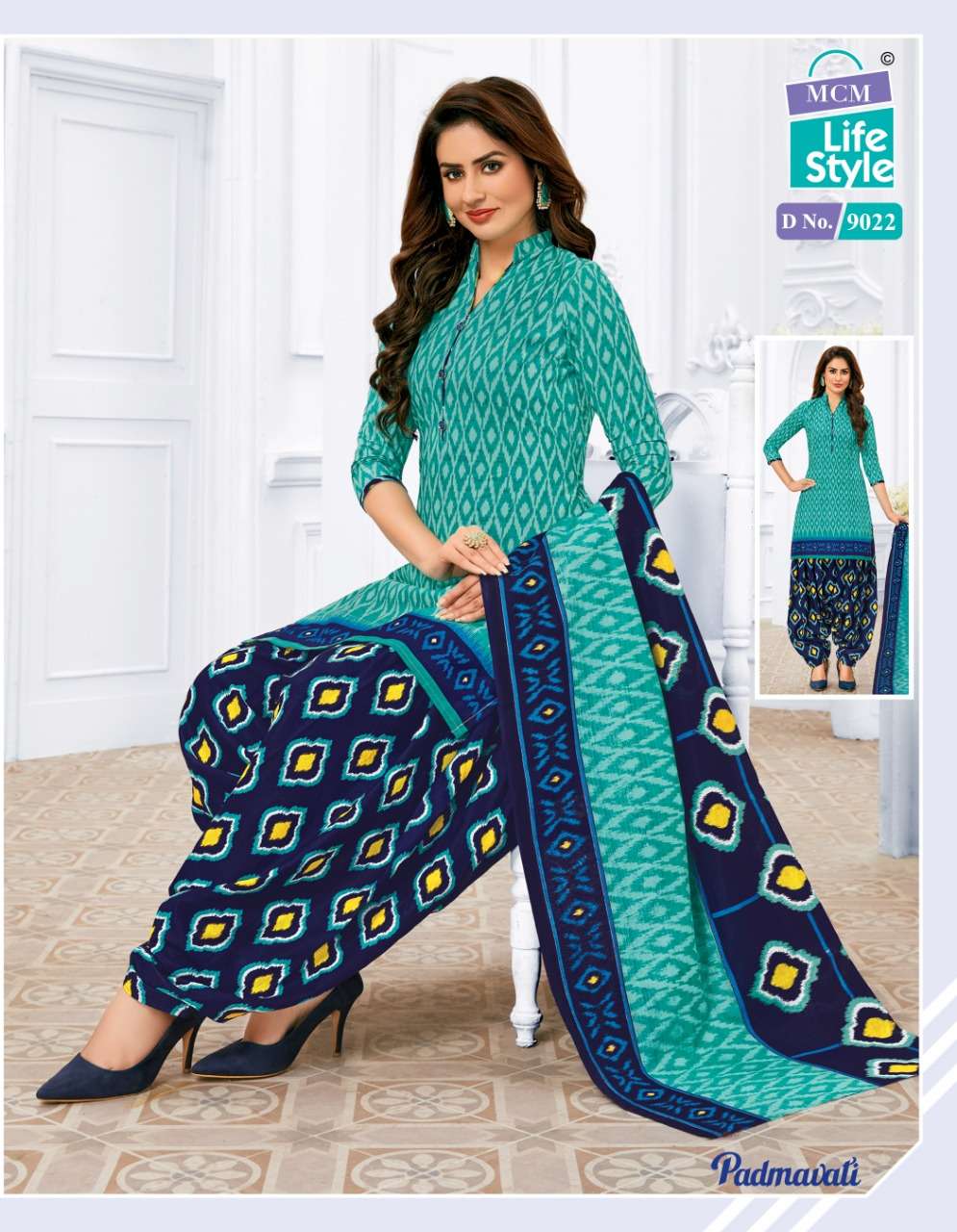 PADMAWATI VOL-2 BY MCM LIFESTYLE 9018 TO 9032 SERIES BEAUTIFUL SUITS COLORFUL STYLISH FANCY CASUAL WEAR & ETHNIC WEAR BANDHANI PRINT DRESSES AT WHOLESALE PRICE