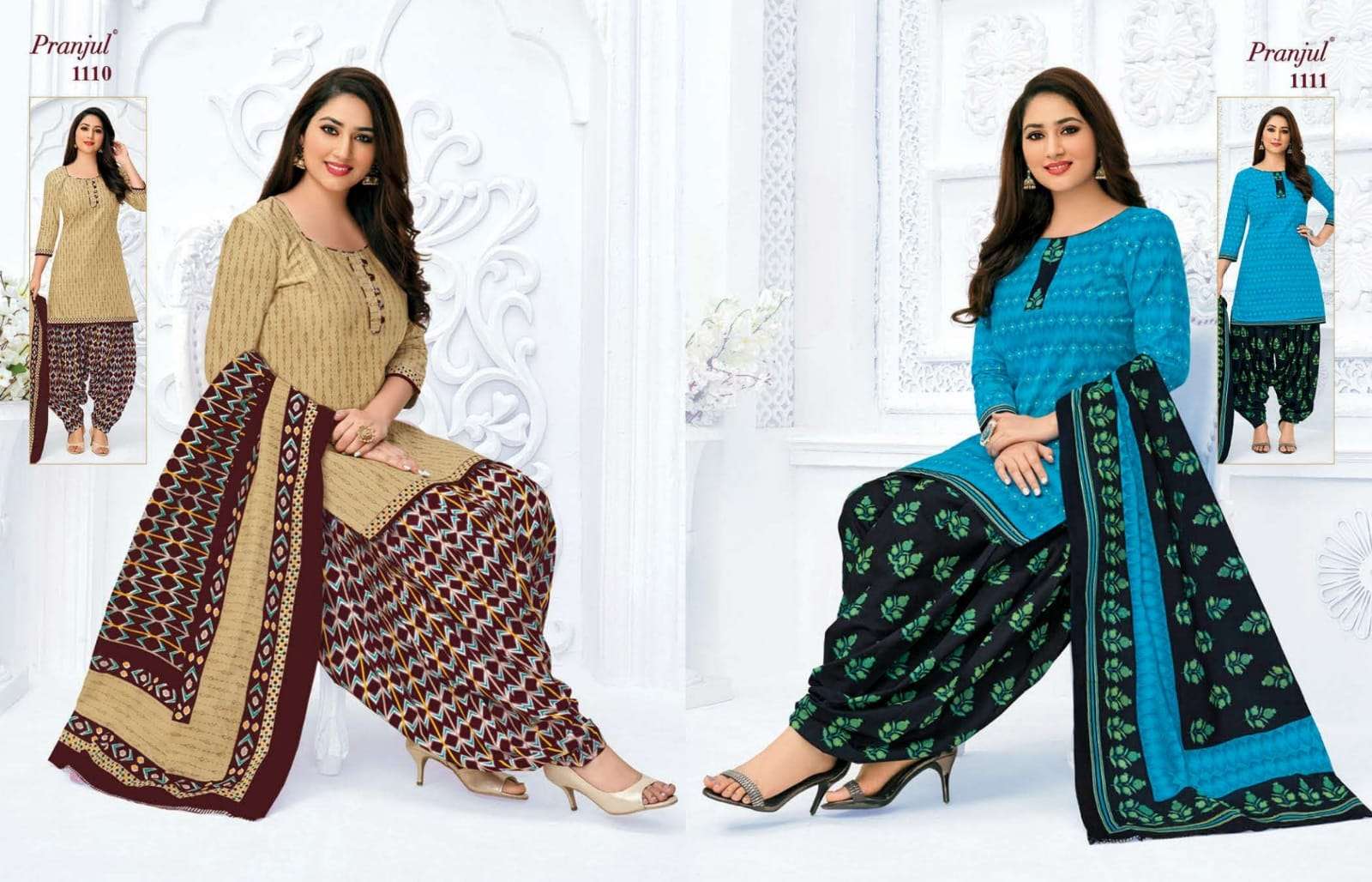 PRIYANKA VOL-11 BY PRANJUL 1101 TO 1136 SERIES BEAUTIFUL SUITS STYLISH FANCY COLORFUL CASUAL WEAR & ETHNIC WEAR PURE COTTON PRINTED DRESSES AT WHOLESALE PRICE