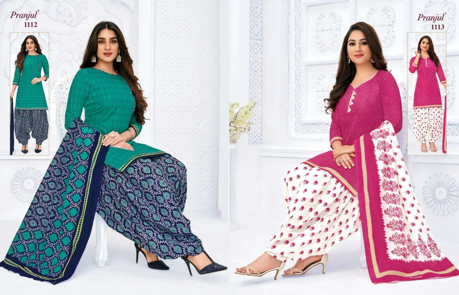 PRIYANKA VOL-11 BY PRANJUL 1101 TO 1136 SERIES BEAUTIFUL SUITS STYLISH FANCY COLORFUL CASUAL WEAR & ETHNIC WEAR PURE COTTON PRINTED DRESSES AT WHOLESALE PRICE