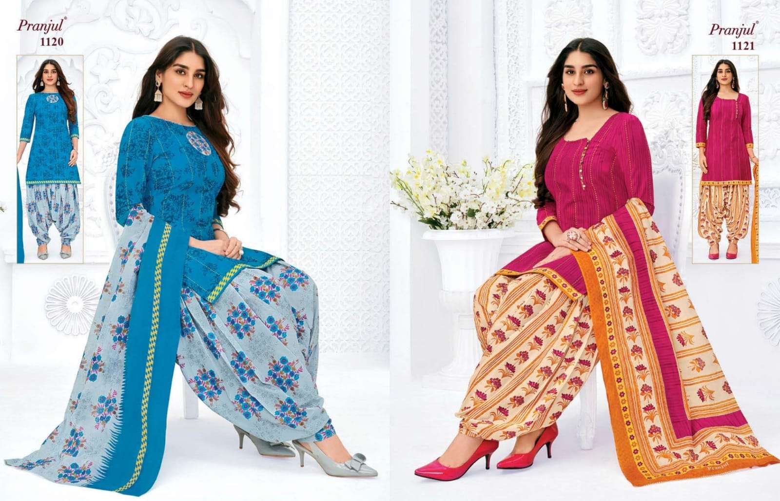 PRIYANKA VOL-11 BY PRANJUL 1101 TO 1136 SERIES BEAUTIFUL SUITS STYLISH FANCY COLORFUL CASUAL WEAR & ETHNIC WEAR PURE COTTON PRINTED DRESSES AT WHOLESALE PRICE
