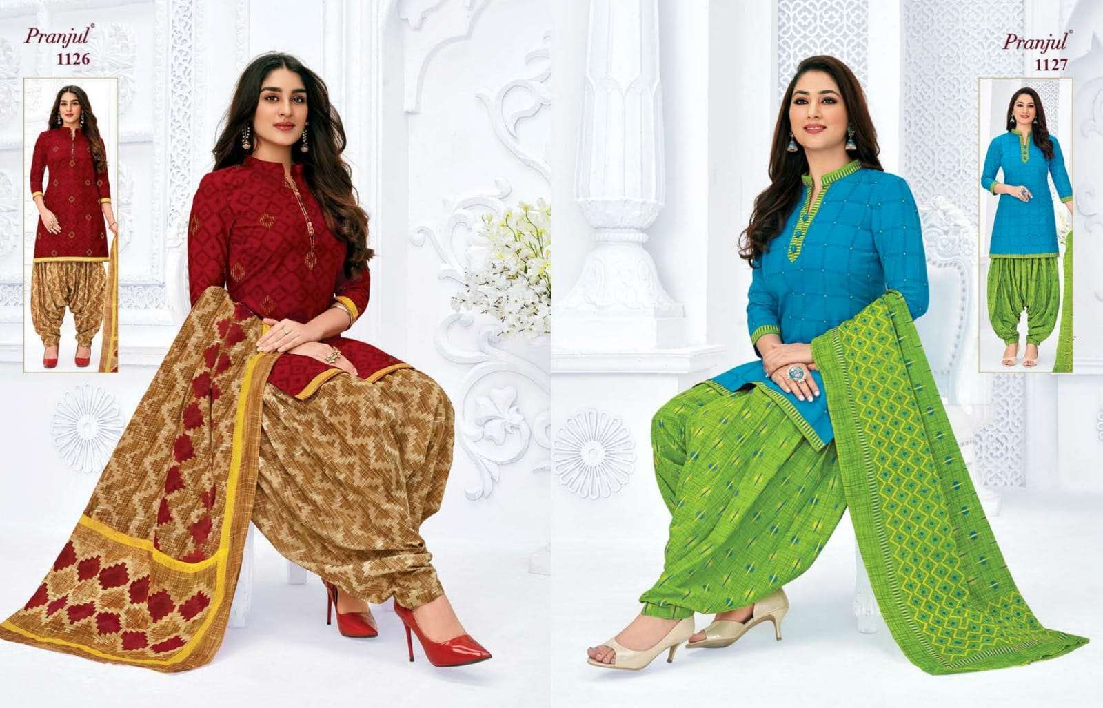 PRIYANKA VOL-11 BY PRANJUL 1101 TO 1136 SERIES BEAUTIFUL SUITS STYLISH FANCY COLORFUL CASUAL WEAR & ETHNIC WEAR PURE COTTON PRINTED DRESSES AT WHOLESALE PRICE