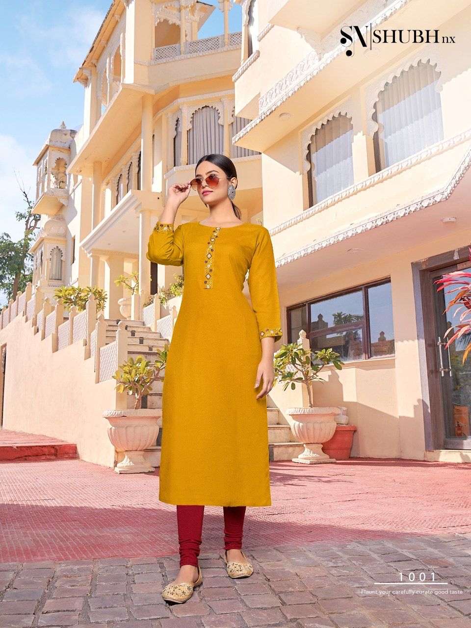 HEER VOL-2 BY SHUBH NX 1001 TO 1008 SERIES DESIGNER STYLISH FANCY COLORFUL BEAUTIFUL PARTY WEAR & ETHNIC WEAR COLLECTION RAYON EMBROIDERY KURTIS AT WHOLESALE PRICE