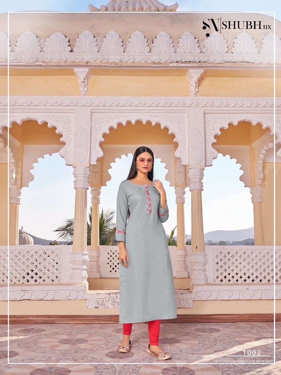 HEER VOL-2 BY SHUBH NX 1001 TO 1008 SERIES DESIGNER STYLISH FANCY COLORFUL BEAUTIFUL PARTY WEAR & ETHNIC WEAR COLLECTION RAYON EMBROIDERY KURTIS AT WHOLESALE PRICE