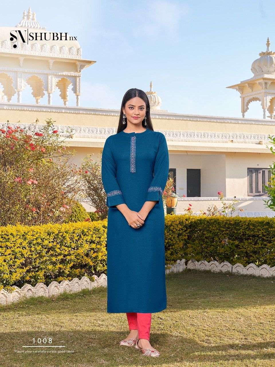 HEER VOL-2 BY SHUBH NX 1001 TO 1008 SERIES DESIGNER STYLISH FANCY COLORFUL BEAUTIFUL PARTY WEAR & ETHNIC WEAR COLLECTION RAYON EMBROIDERY KURTIS AT WHOLESALE PRICE
