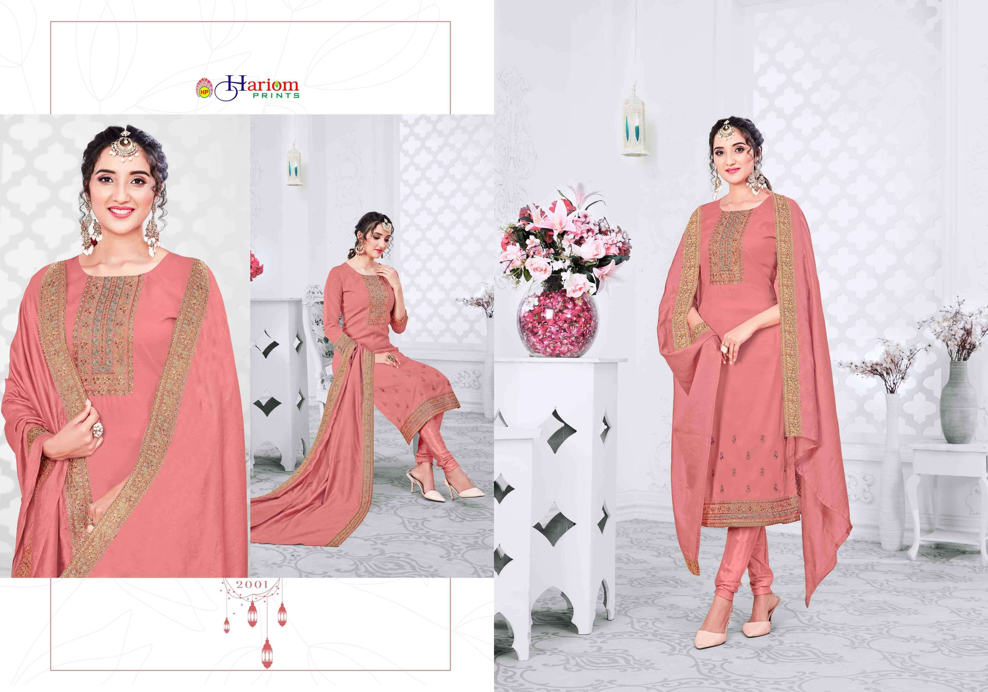 REHNUMA BY HARIOM PRINTS 2001 TO 2006 SERIES BEAUTIFUL STYLISH SUITS FANCY COLORFUL CASUAL WEAR & ETHNIC WEAR & READY TO WEAR SOFT VISCOSE SLUB DRESSES AT WHOLESALE PRICE