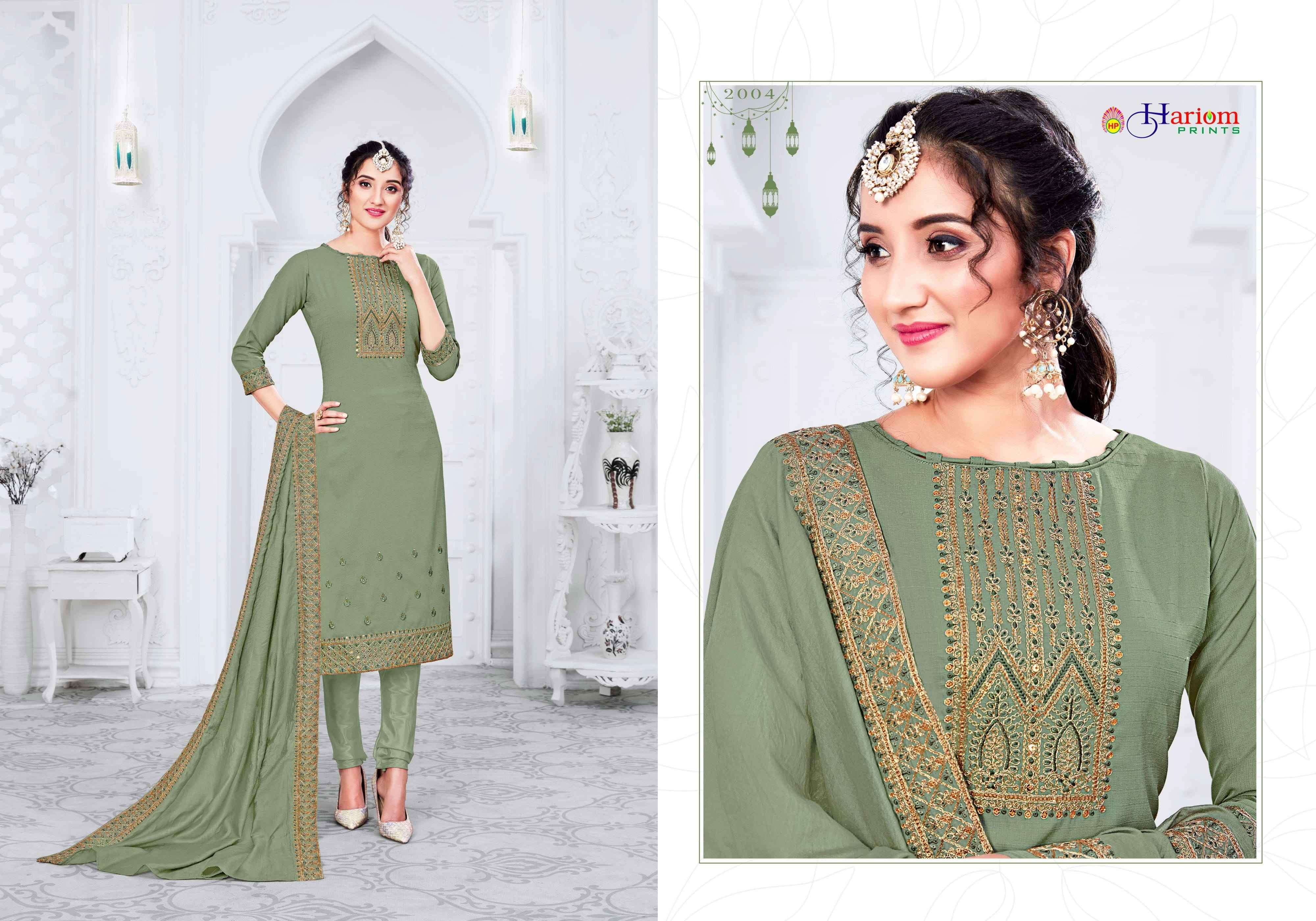 REHNUMA BY HARIOM PRINTS 2001 TO 2006 SERIES BEAUTIFUL STYLISH SUITS FANCY COLORFUL CASUAL WEAR & ETHNIC WEAR & READY TO WEAR SOFT VISCOSE SLUB DRESSES AT WHOLESALE PRICE