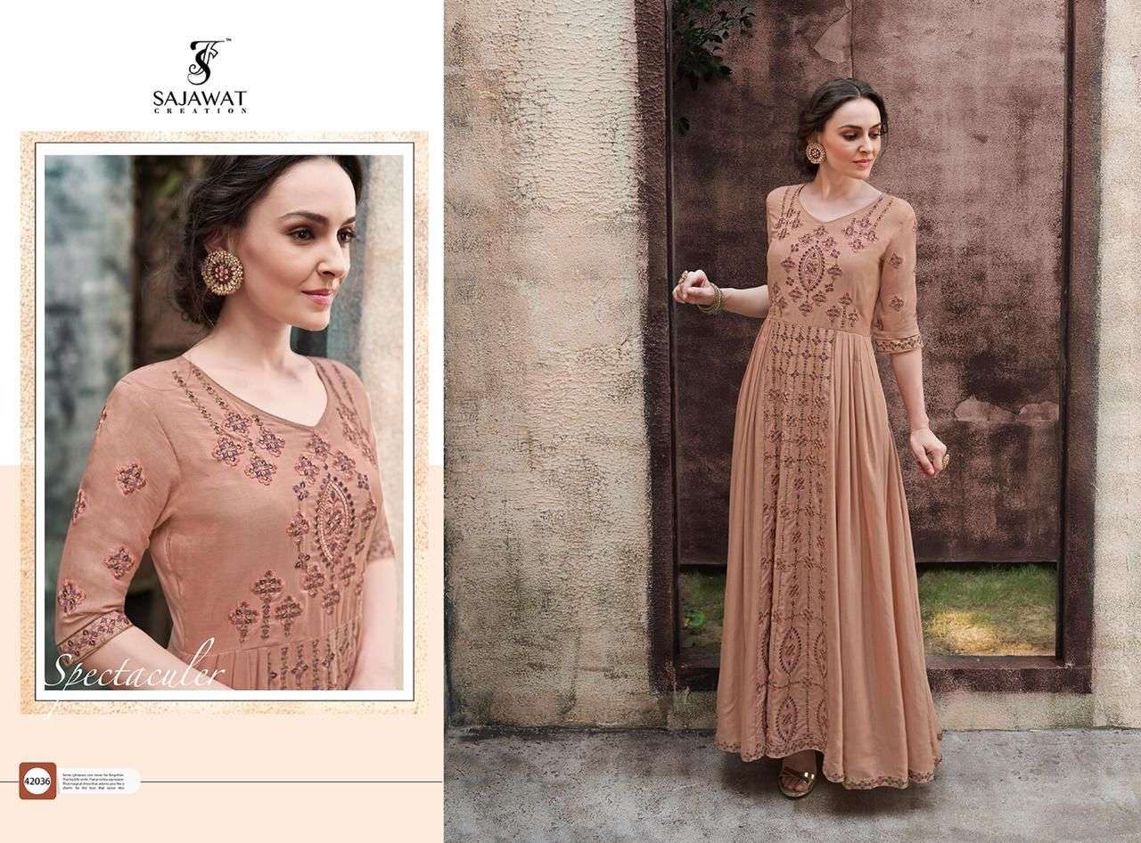 Rangriti Nx By Sajawat Creation Designer Kurti Beautiful Stylish Fancy Colorful Party Wear & Occasional Wear Heavy Rayon Kurti At Wholesale Price