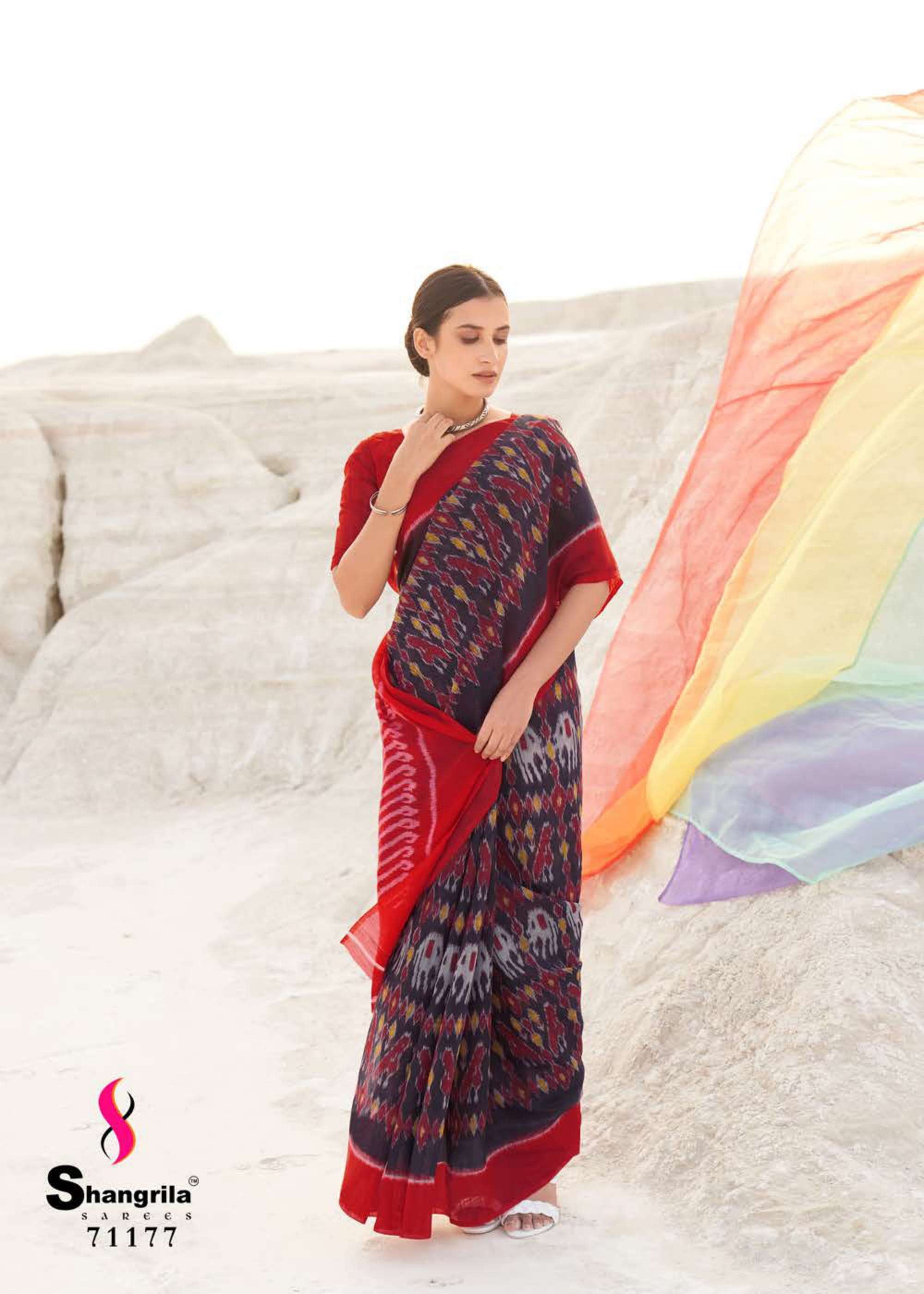 MULMUL COTTON VOL-2 BY SHANGRILA 71171 TO 71182 SERIES INDIAN TRADITIONAL WEAR COLLECTION BEAUTIFUL STYLISH FANCY COLORFUL PARTY WEAR & OCCASIONAL WEAR COTTON PRINTED SAREES AT WHOLESALE PRICE